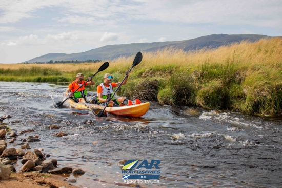 Paddling on the River Spey