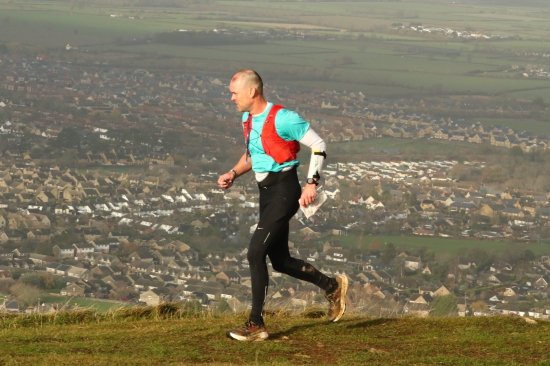 Overall winner Campbell Walsh on Cleeve Hill Overall winner Campbell Walsh on Cleeve Hill